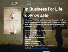 Tablet Screenshot of inbusinessforlife.org